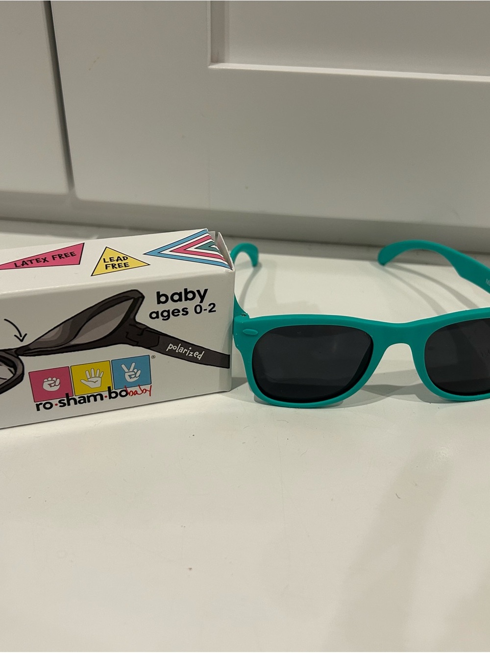Baby Teal Polarized Sunglasses for Ages 0-2